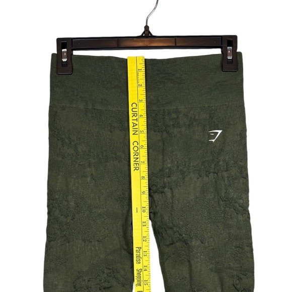 GYMSHARK Women's Adapt Seamless Leggings, Army Green, Size Medium - Picture 5 of 7